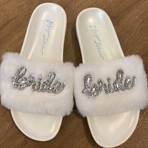 Betsy Johnson Bride Slippers